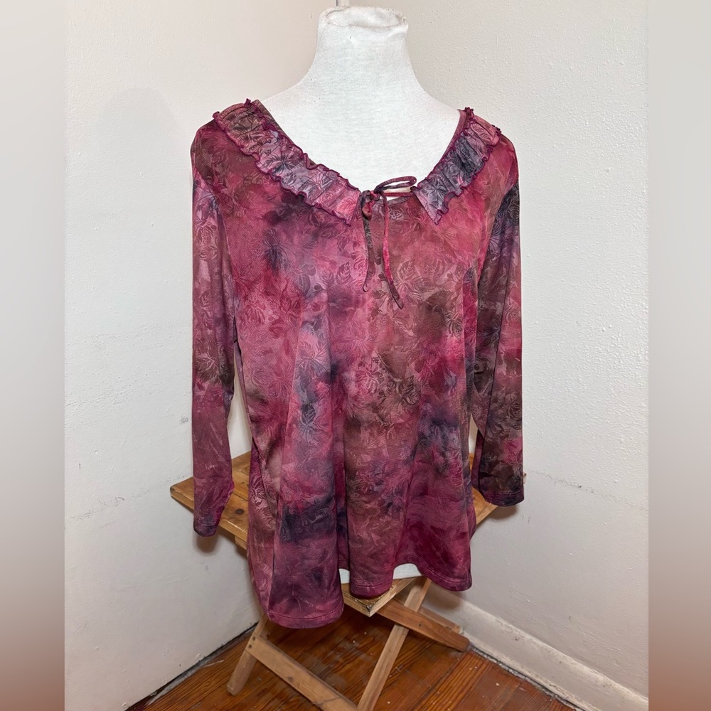 Sag Harbor Floral Print Blouse